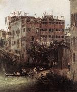 The Rio dei Mendicanti (detail) Canaletto