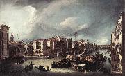 The Grand Canal with the Rialto Bridge in the Background fd Canaletto