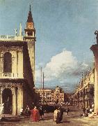 The Piazzetta, Looking toward the Clock Tower df Canaletto