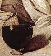 Bacchus (detail)  fg Caravaggio