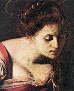 Madonna Palafrenieri (detail) f Caravaggio