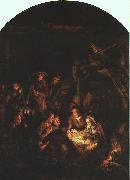 Adoration of the Shepherds Rembrandt