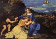 The Virgin and Child with Saint John the Baptist and Saint Catherine Titian