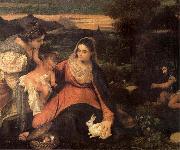 The Virgin with the rabbit Titian