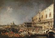 reception of the french ambassador in venice Canaletto