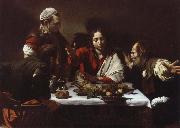 jesus och larjungarna i emmaus Caravaggio