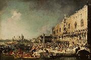 The Reception of the French Ambassador Jacques Vincent Languet, Compte de Gergy at the Doge Palace Canaletto