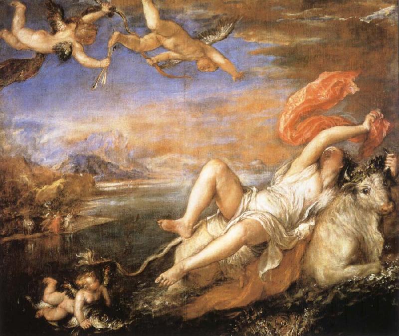 Titian The robbery of Europe