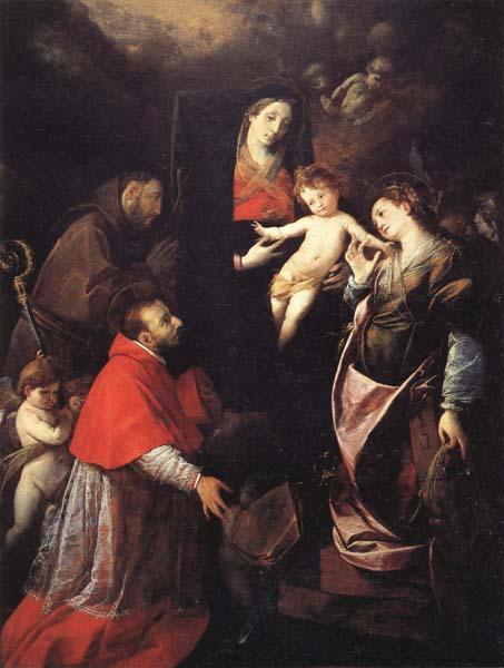 Cerano Madonna and Child with SS.Francis,Charles,and Catherine of Alexandria