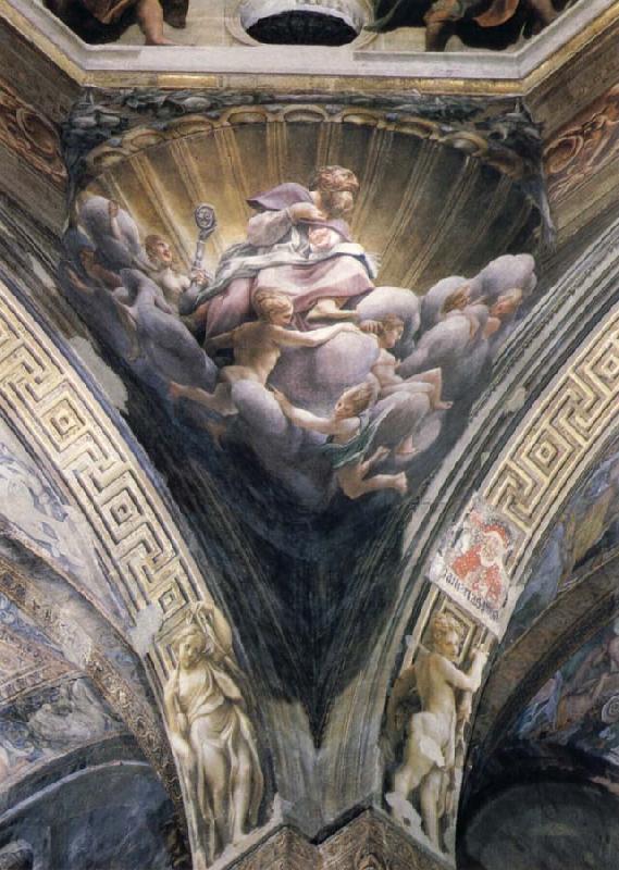 Correggio Pendentives depicting Saint Thomas,Saint Bernard,and Saint John