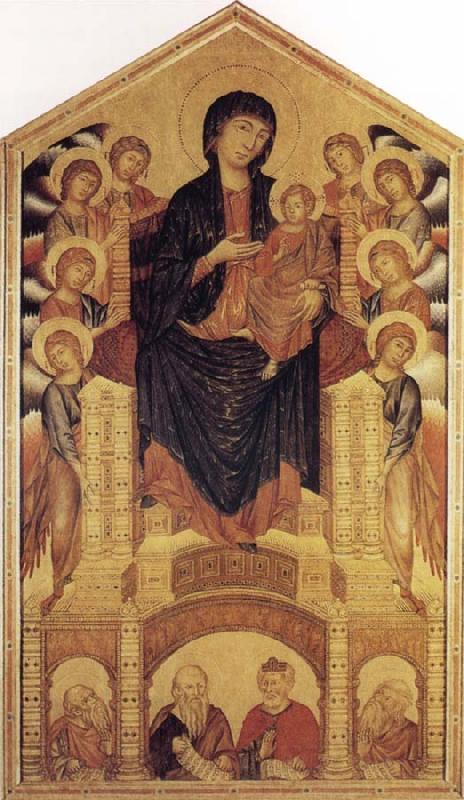 Cimabue Madonna and Child Enthroned with Angels and Prophets